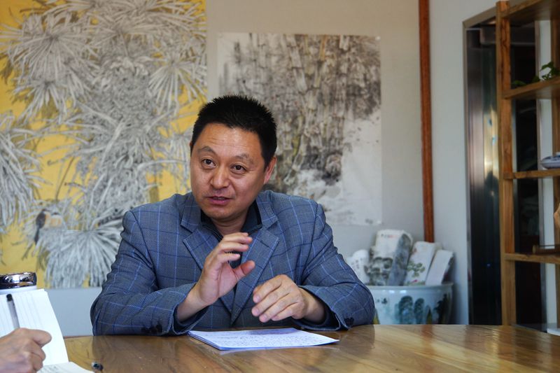 插图1：密云文联书画院长谷宝荣老师授课