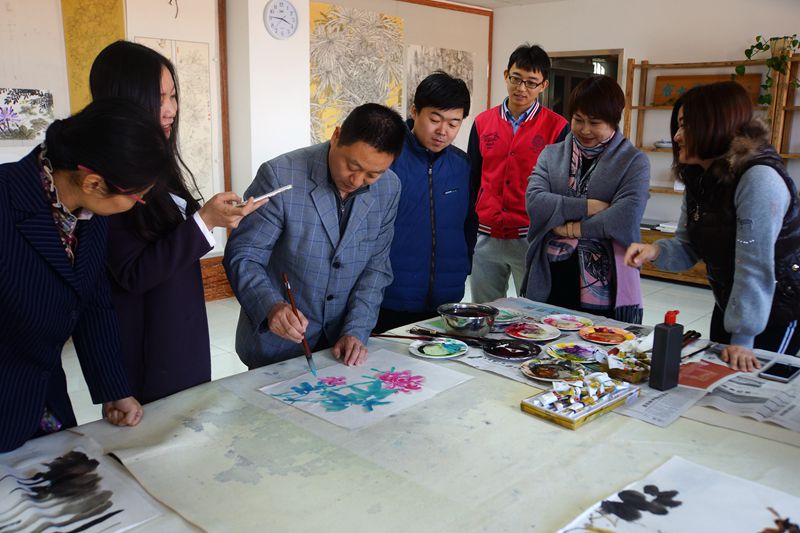 插图3：谷宝荣老师现场演示