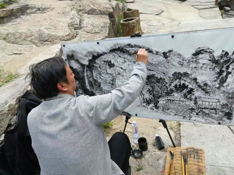 插图2：赵景岩写生
