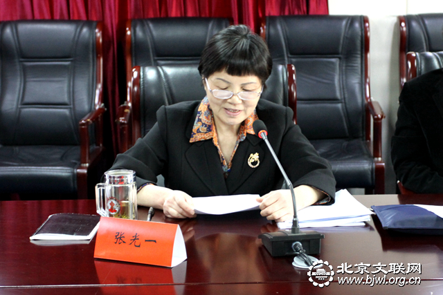 北京市文联党组副书记张光一讲话